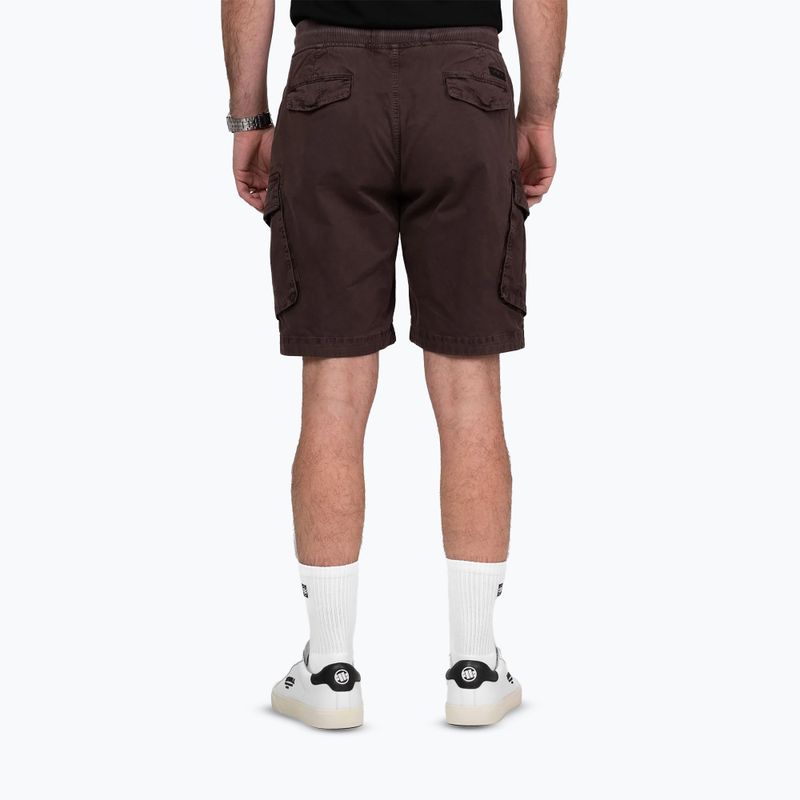 Pánske šortky Pitbull Proctor Drawstring Cargo dark brown 2