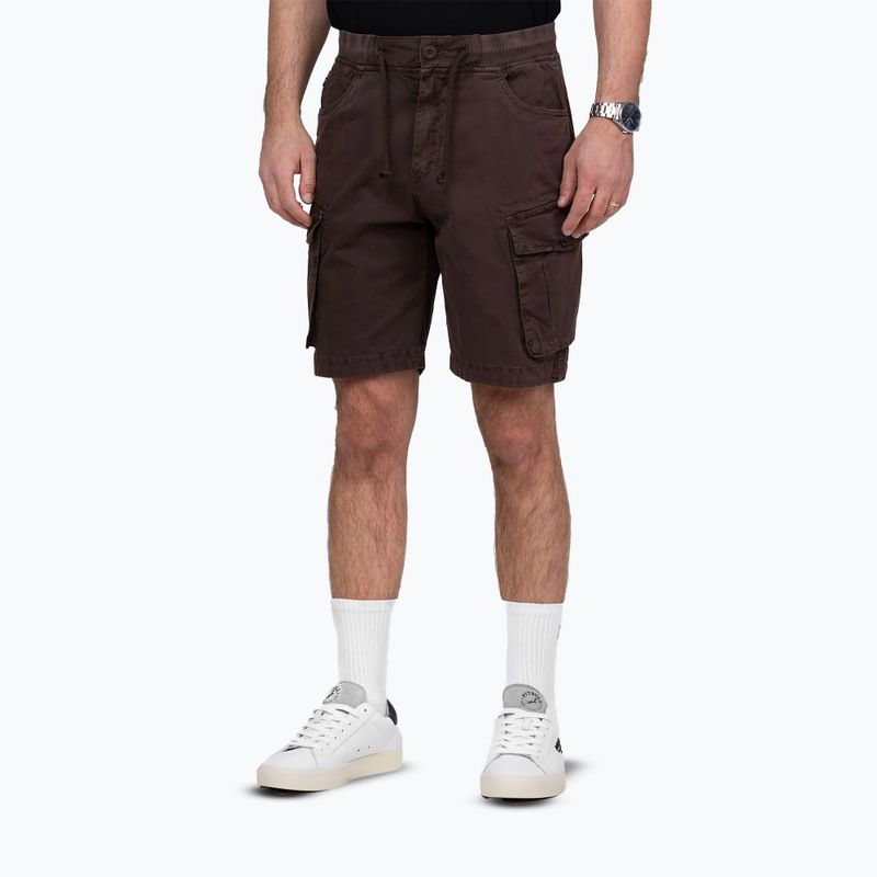 Pánske šortky Pitbull Proctor Drawstring Cargo dark brown 3
