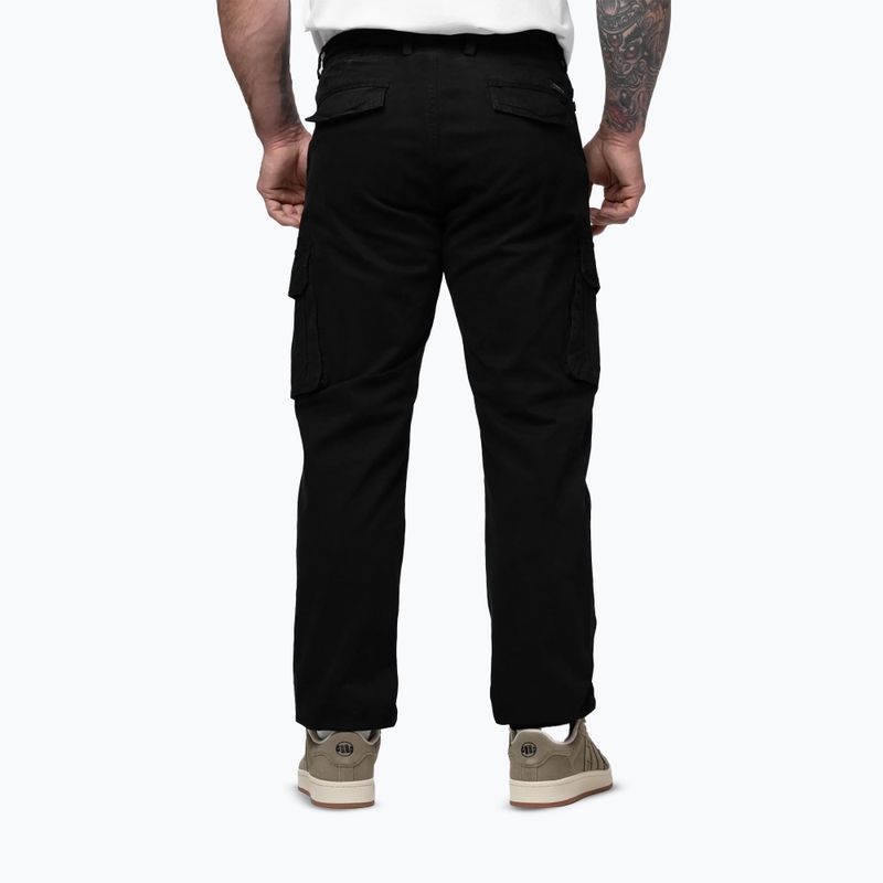 Pánske nohavice Pitbull Proctor Drawstring Jogger Cargo black 3