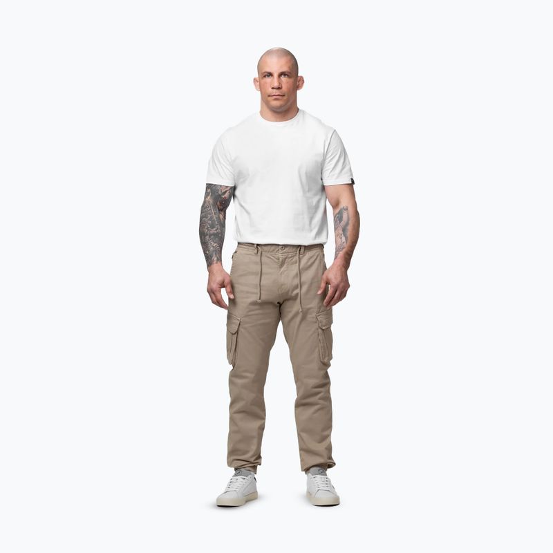 Pánske nohavice Pitbull Proctor Drawstring Jogger Cargo light sand 2