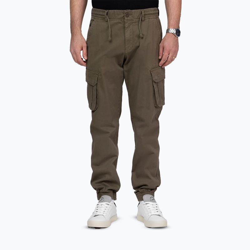 Pánske nohavice Pitbull Proctor Drawstring Jogger Cargo olive