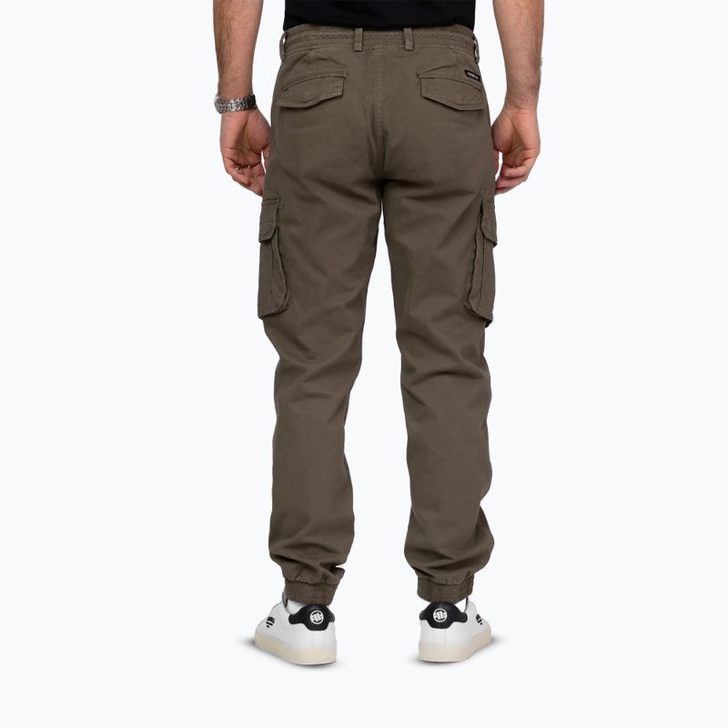 Pánske nohavice Pitbull Proctor Drawstring Jogger Cargo olive 2