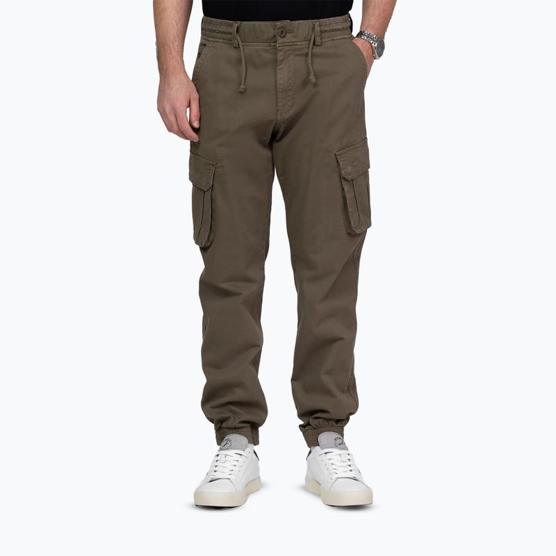 Pánske nohavice Pitbull Proctor Drawstring Jogger Cargo olive 3