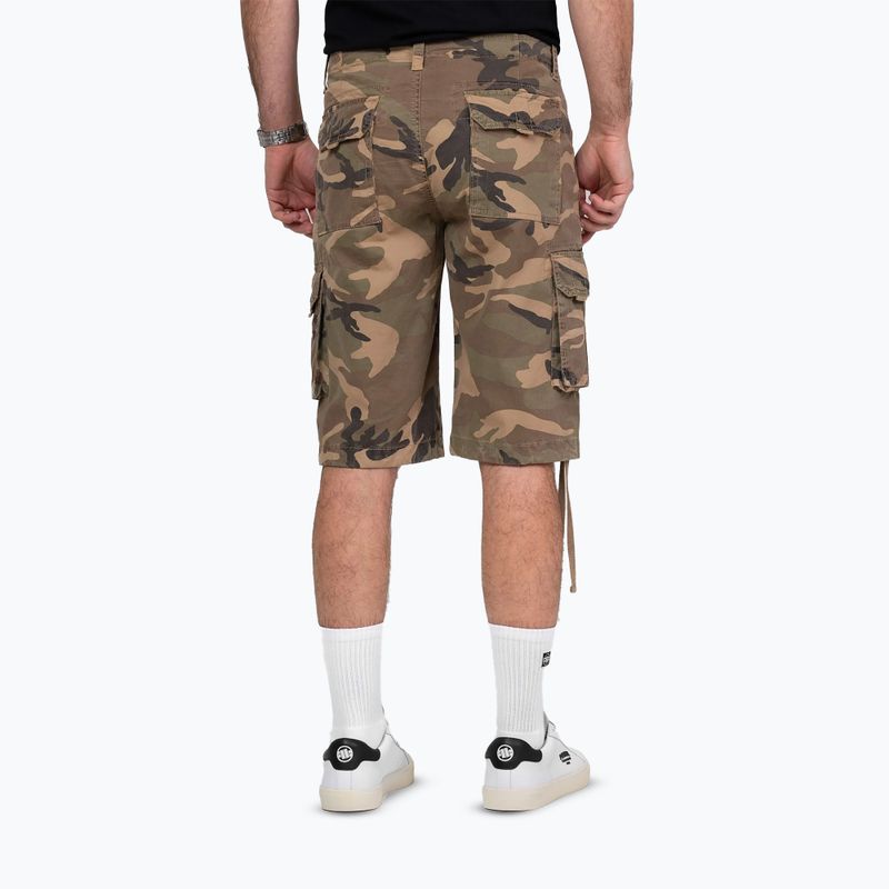 Pánske šortky Pitbull Volmer Long Cargo camo 2
