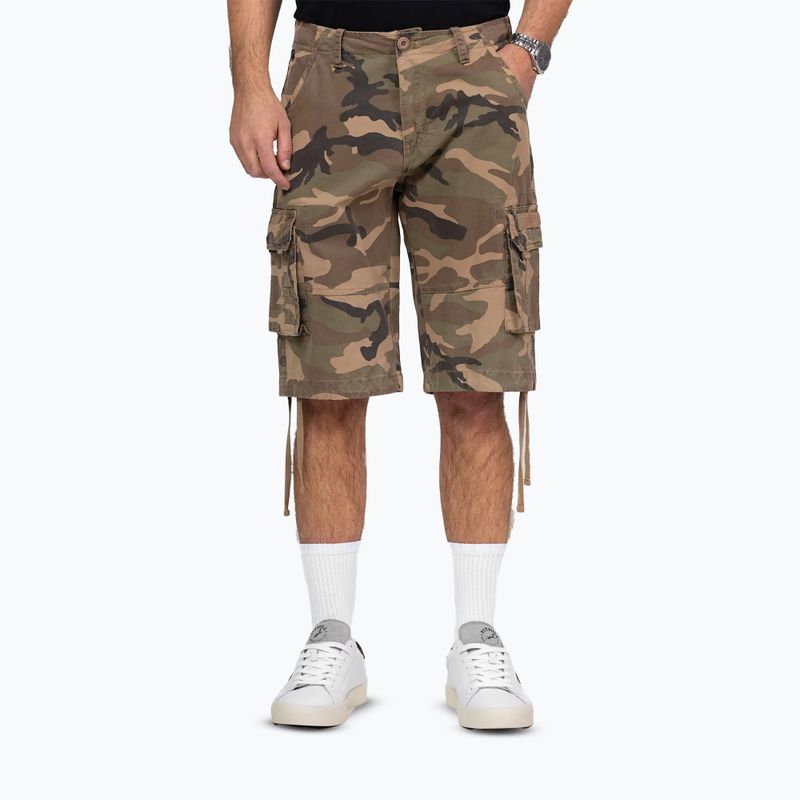 Pánske šortky Pitbull Volmer Long Cargo camo 3