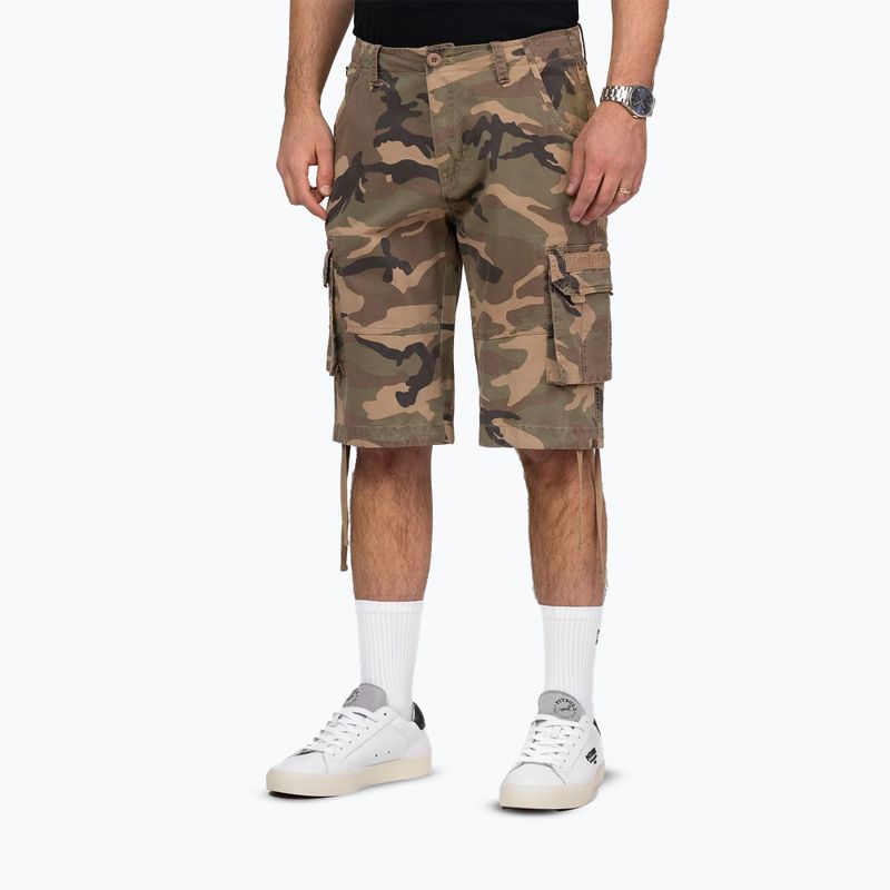Pánske šortky Pitbull Volmer Long Cargo camo 4