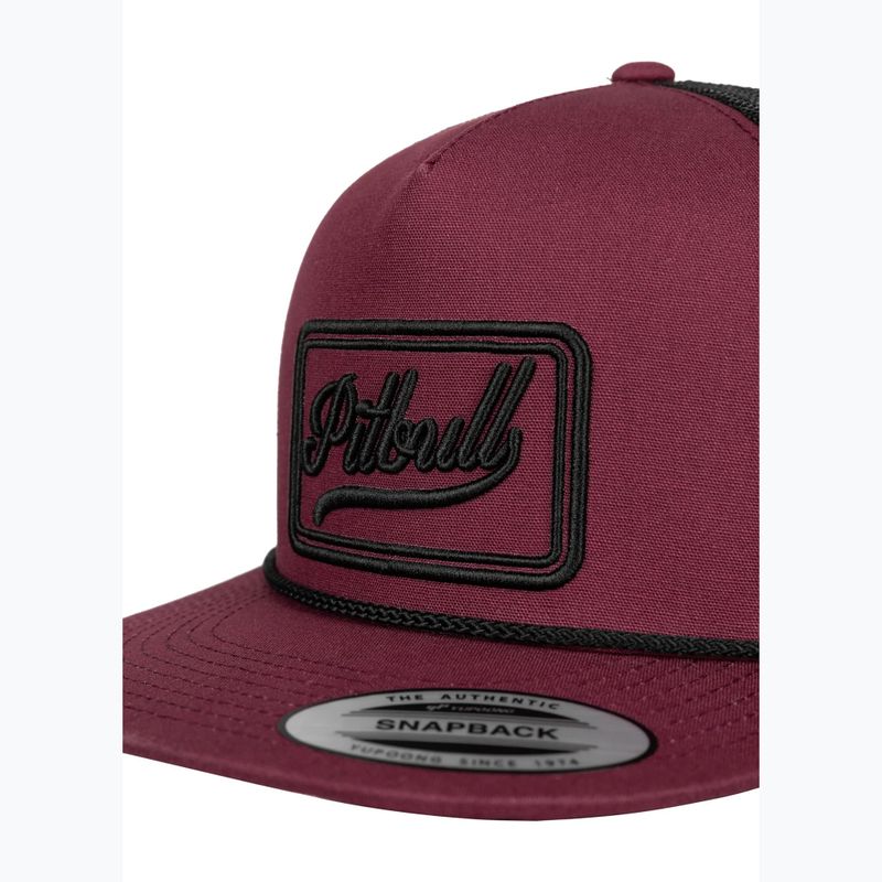 Pánska šiltovka Pitbull Original 1989 burgundy/black 3