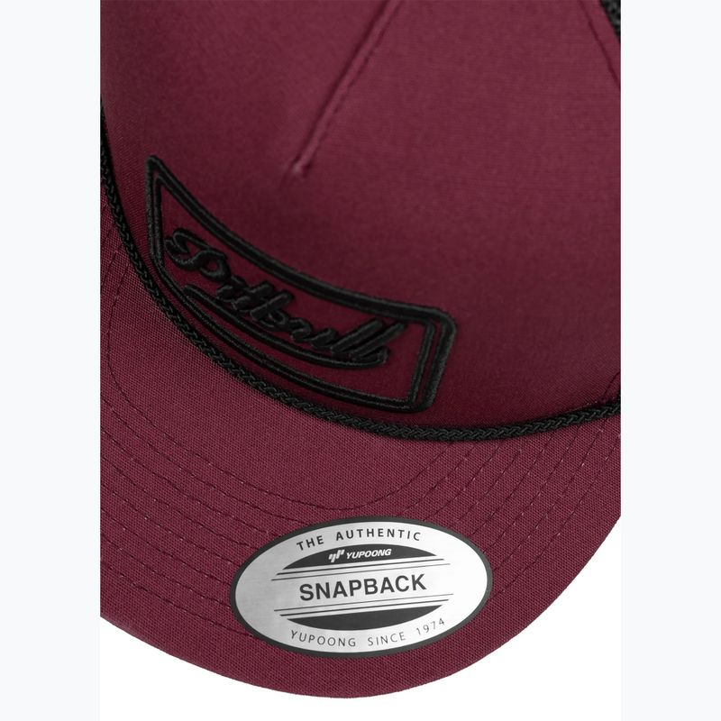 Pánska šiltovka Pitbull Original 1989 burgundy/black 4