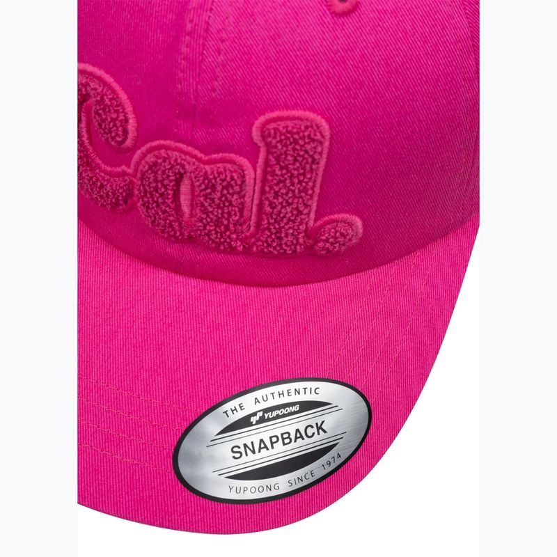 Pánska šiltovka Pitbull 3D Chenile EMB Cal Classic Low Profile pink 4