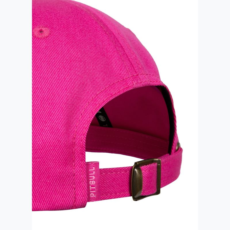 Pánska šiltovka Pitbull 3D Chenile EMB Cal Classic Low Profile pink 6