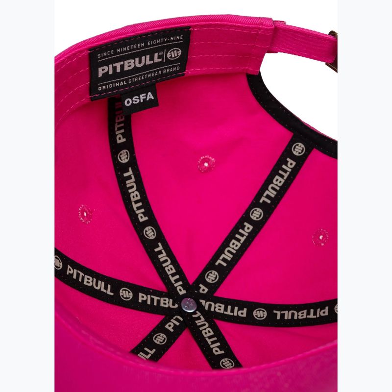 Pánska šiltovka Pitbull 3D Chenile EMB Cal Classic Low Profile pink 7