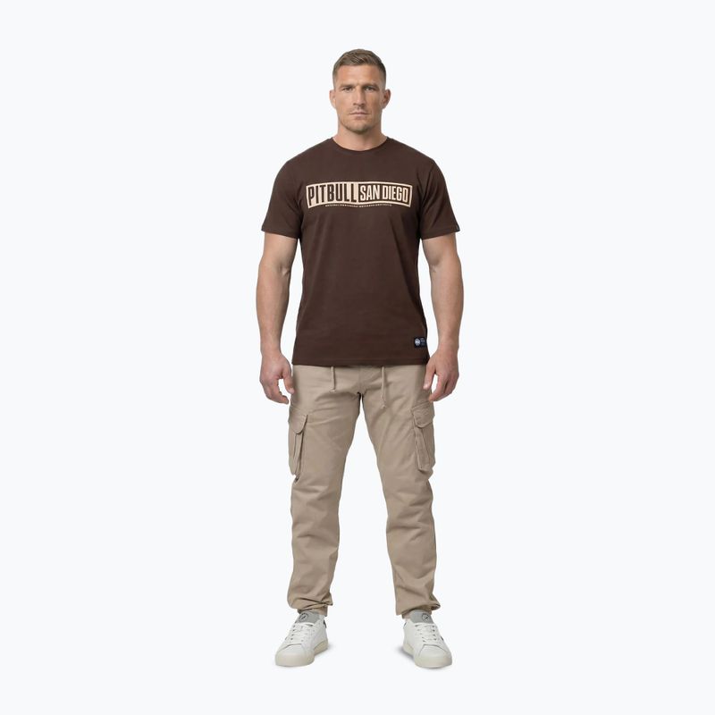 Pánske tričko Pitbull Eighty Nine Dog dark chocolate 2