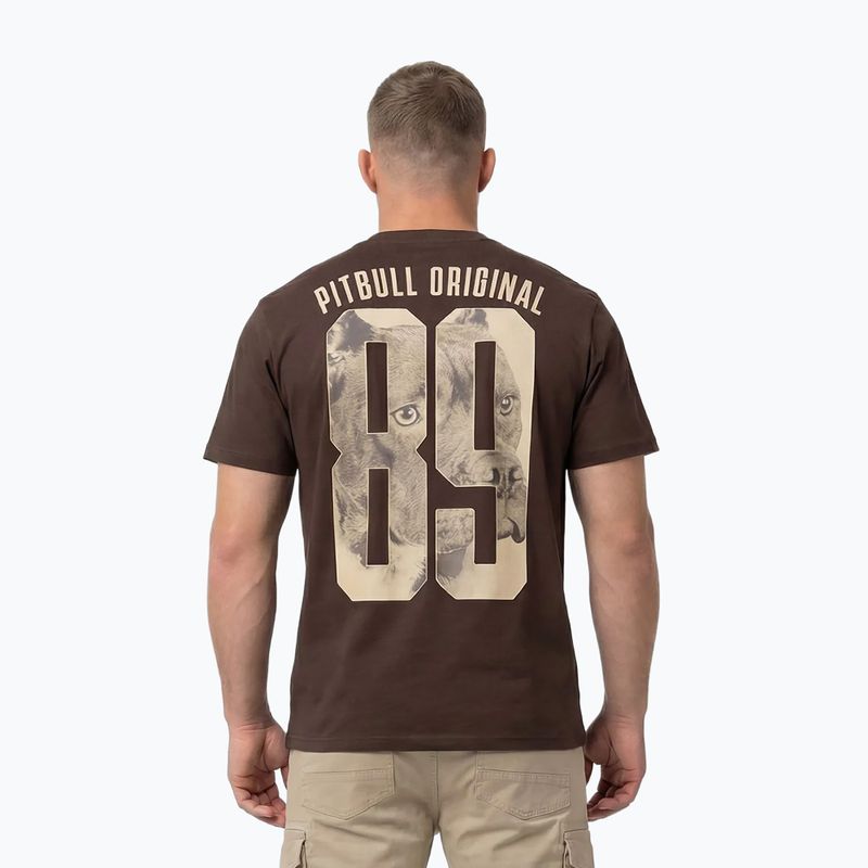 Pánske tričko Pitbull Eighty Nine Dog dark chocolate 3