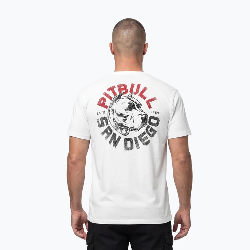 Pánske tričko Pitbull Dog SD white 3