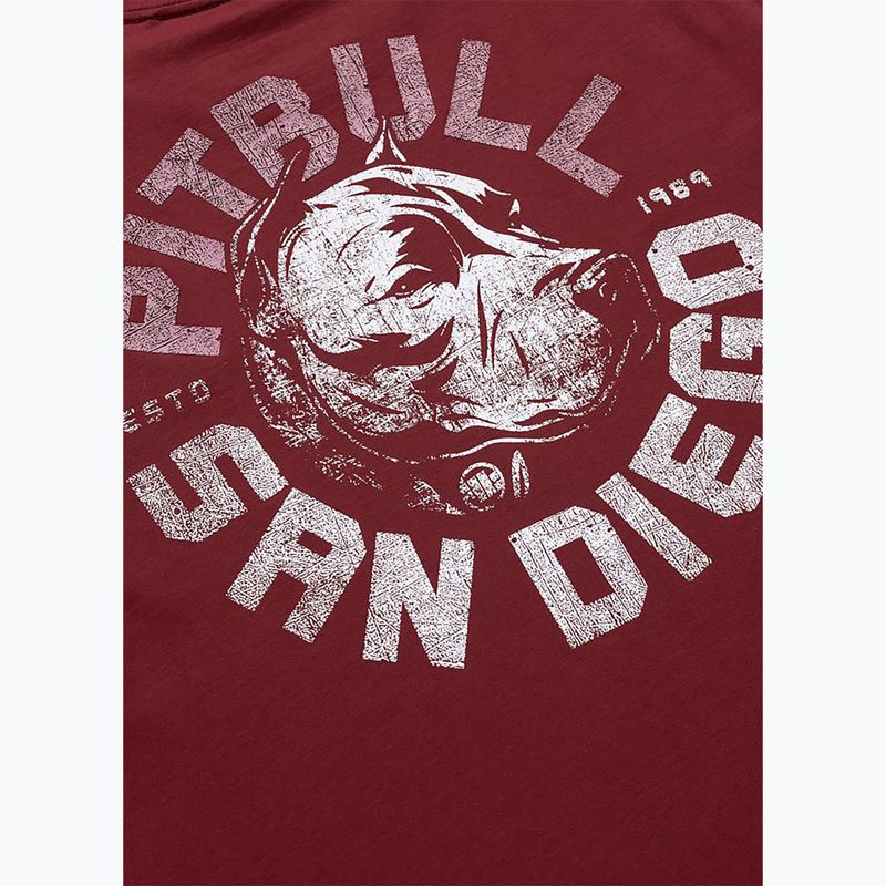Pánske tričko Pitbull Dog SD burgundy 8