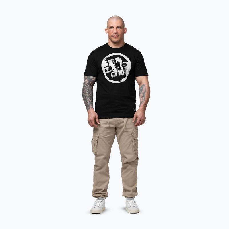 Pánske tričko Pitbull Palms black logo 2