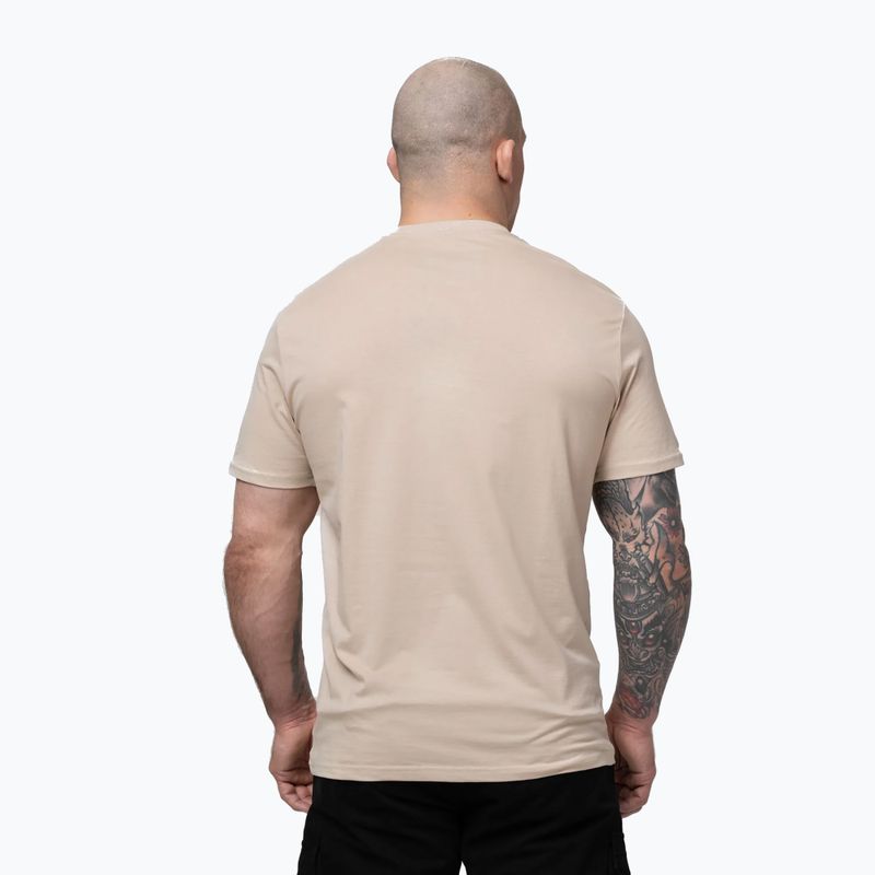 Pánske tričko Pitbull Palms ultra light sand logo 3