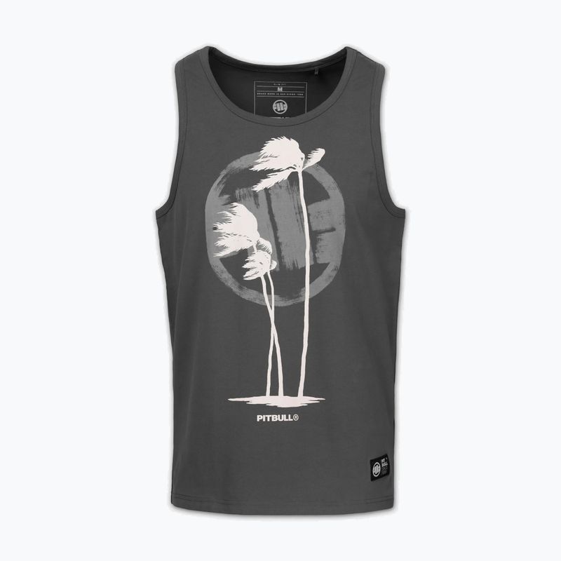 Pánske tričko Pitbull Palms Tank Top light sand 3