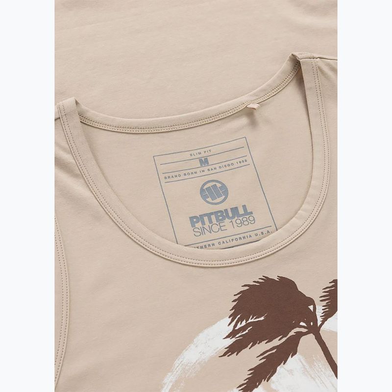 Pánske tričko Pitbull Palms Tank Top light sand 5