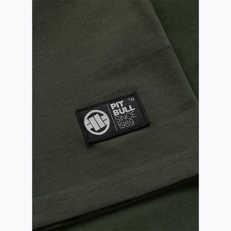 Pánske tričko Pitbull USA CAL Big Logo old green 8