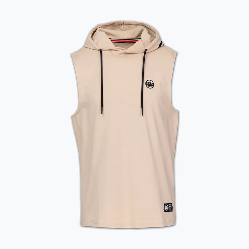 Pánska tréningová mikina Pitbull Mercado Hilltop Sleeveless Hooded pale sand 3