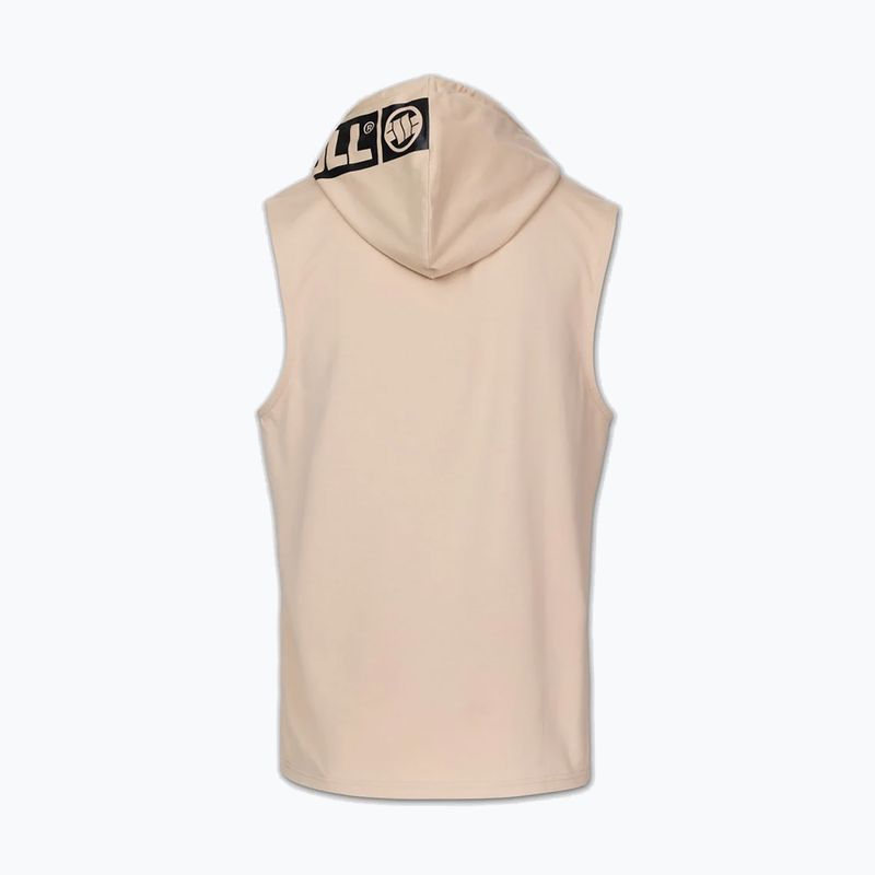 Pánska tréningová mikina Pitbull Mercado Hilltop Sleeveless Hooded pale sand 4