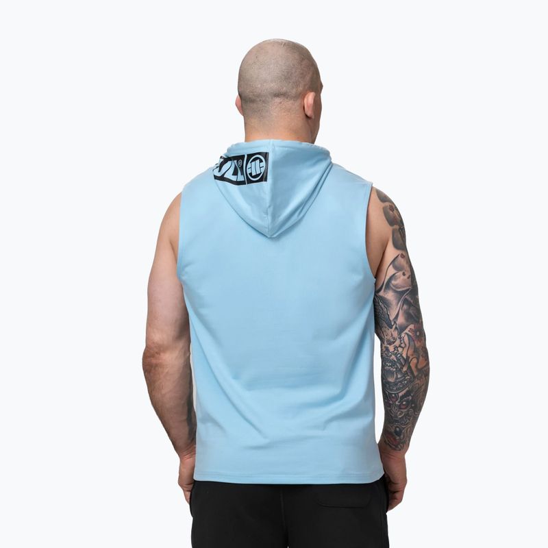 Pánska tréningová mikina Pitbull Mercado Hilltop Sleeveless Hooded light blue 3