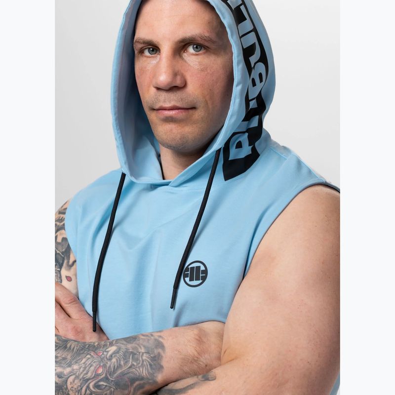 Pánska tréningová mikina Pitbull Mercado Hilltop Sleeveless Hooded light blue 5