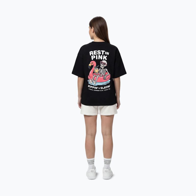 Dámske tričko Pitbull Rest In Pink Oversize black 4