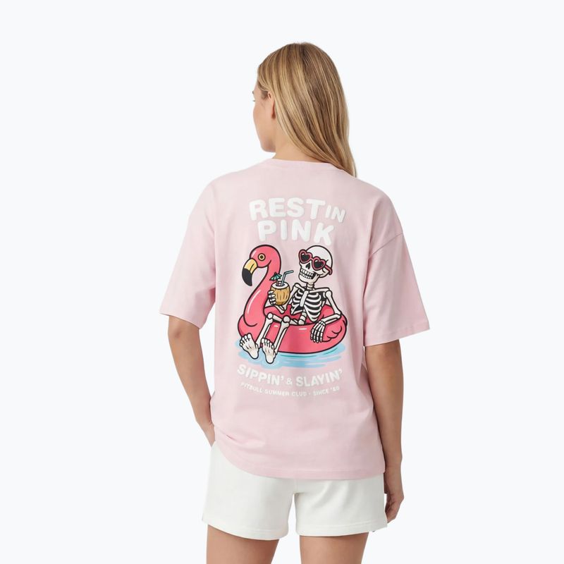 Dámske tričko Pitbull Rest In Pink Oversize strawberry cream 4