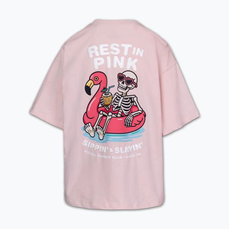 Dámske tričko Pitbull Rest In Pink Oversize strawberry cream 6