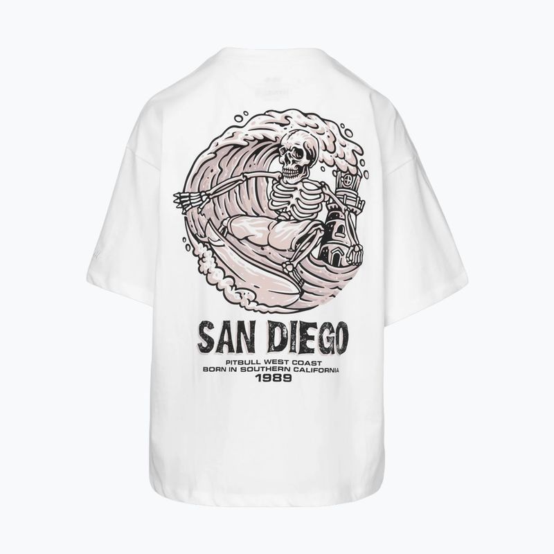 Dámska mikina Pitbull Skull Oversize white 5