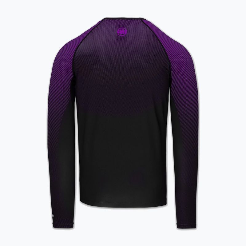 Pánsky rashguard s dlhým rukávom Pitbull Belt Rashguard purple 4