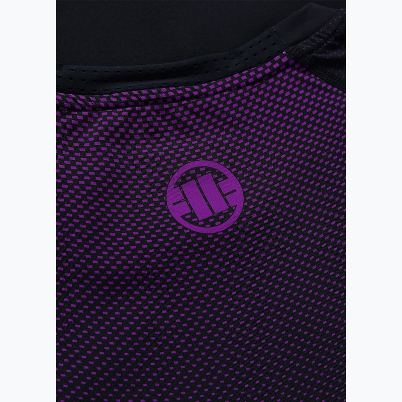 Pánsky rashguard s dlhým rukávom Pitbull Belt Rashguard purple 7