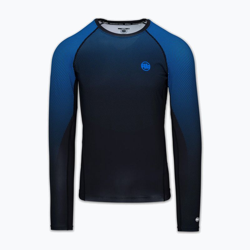 Pánsky rashguard s dlhým rukávom Pitbull Belt Rashguard blue 3