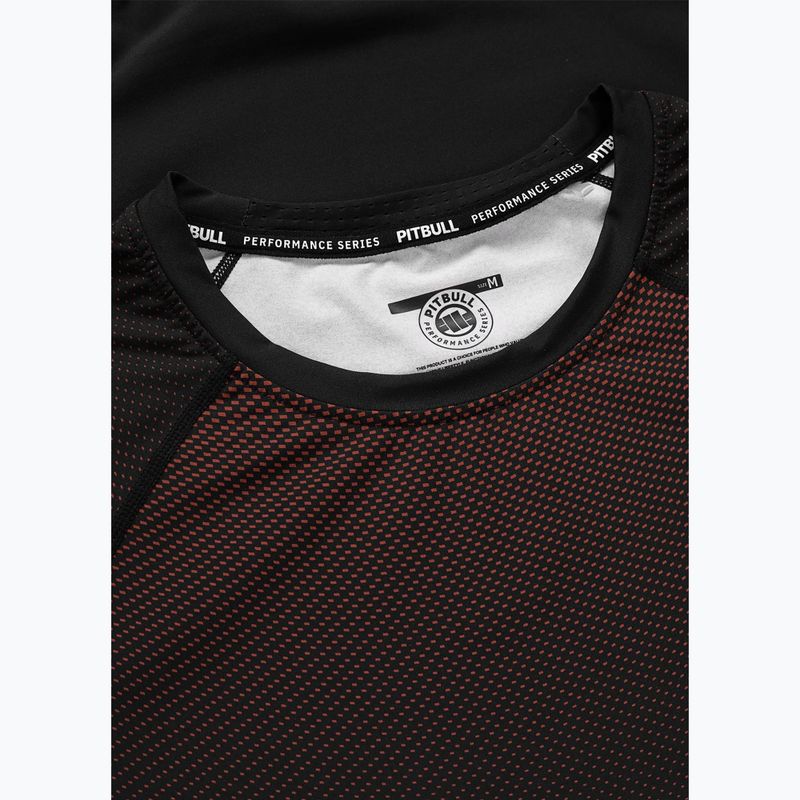 Pánsky rashguard s dlhým rukávom Pitbull Belt Rashguard brown 5
