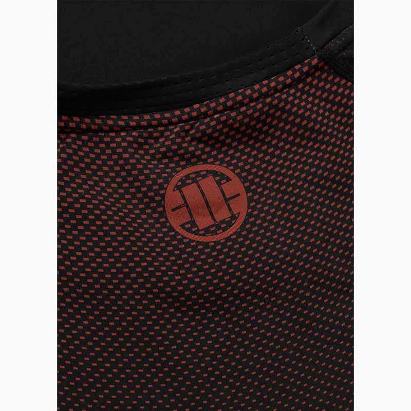 Pánsky rashguard s dlhým rukávom Pitbull Belt Rashguard brown 7
