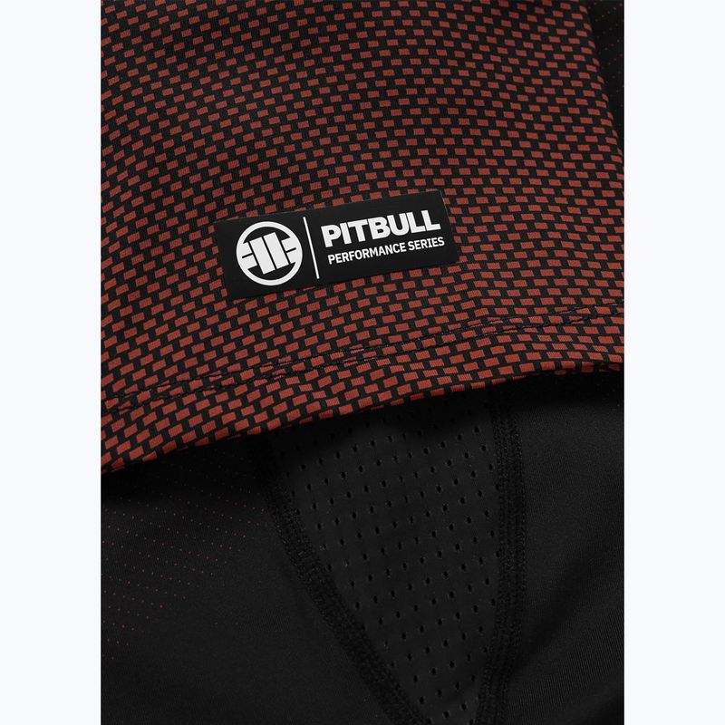 Pánsky rashguard s dlhým rukávom Pitbull Belt Rashguard brown 9