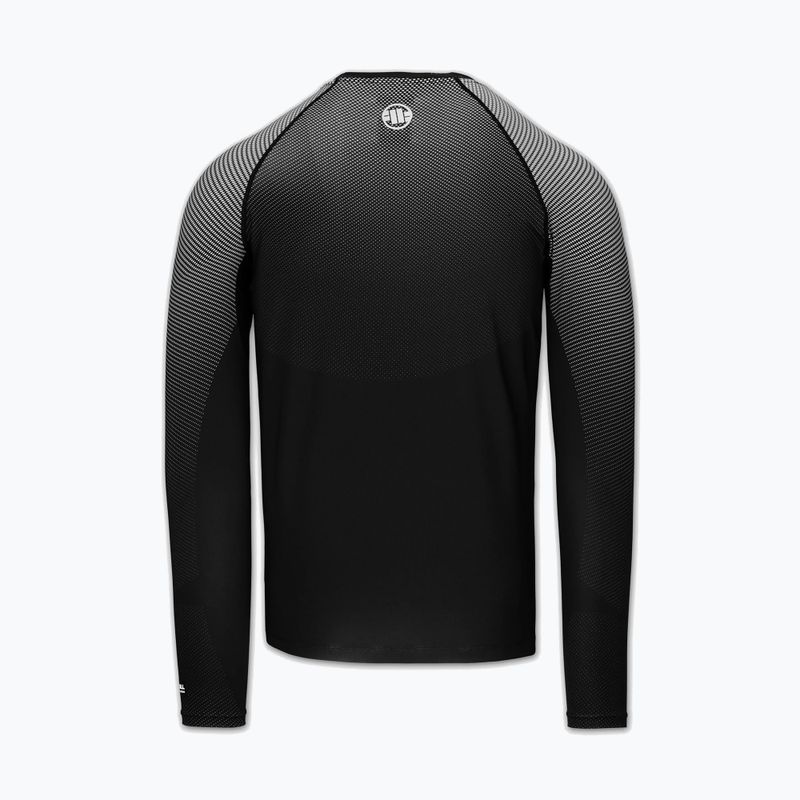 Pánsky rashguard s dlhým rukávom Pitbull Belt Rashguard black 4
