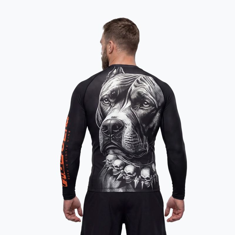 Pánsky rashguard s dlhým rukávom Pitbull Blacky Rashguard 4