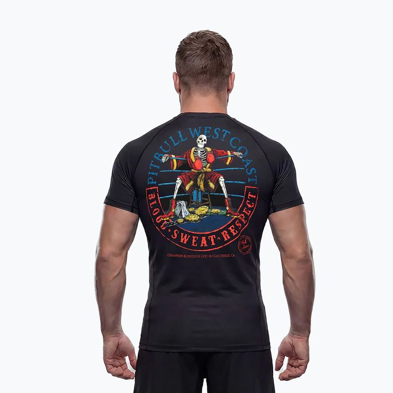 Pánsky rashguard Pitbull Champion Bloodline Rashguard black 3