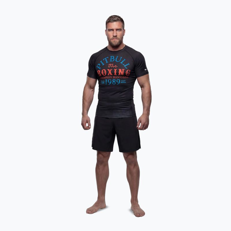 Pánsky rashguard s dlhým rukávom Pitbull Champion Bloodline Rashguard black 2