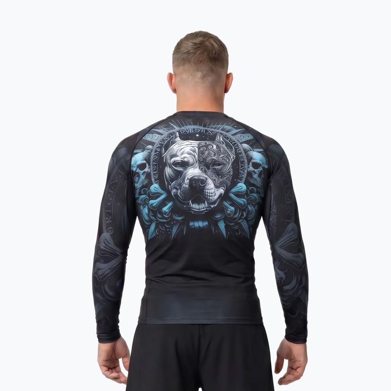 Pánsky rashguard s dlhým rukávom Pitbull World Rashguard black 3