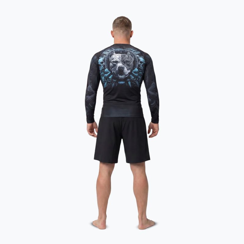 Pánsky rashguard s dlhým rukávom Pitbull World Rashguard black 4