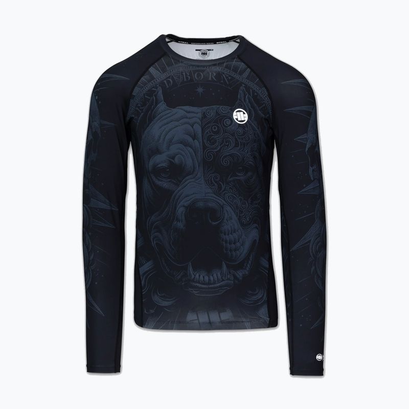 Pánsky rashguard s dlhým rukávom Pitbull World Rashguard black 5