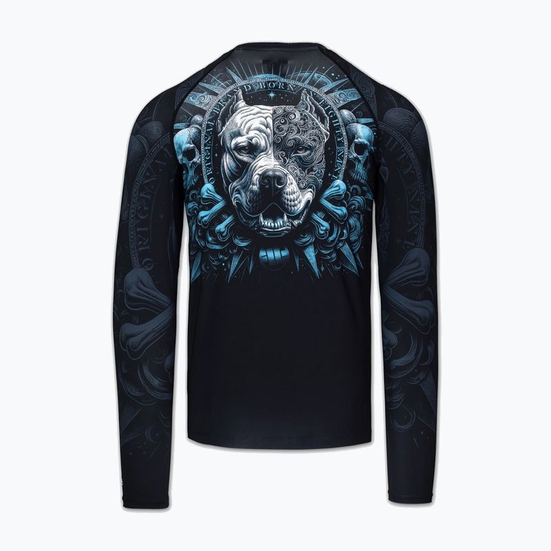 Pánsky rashguard s dlhým rukávom Pitbull World Rashguard black 6