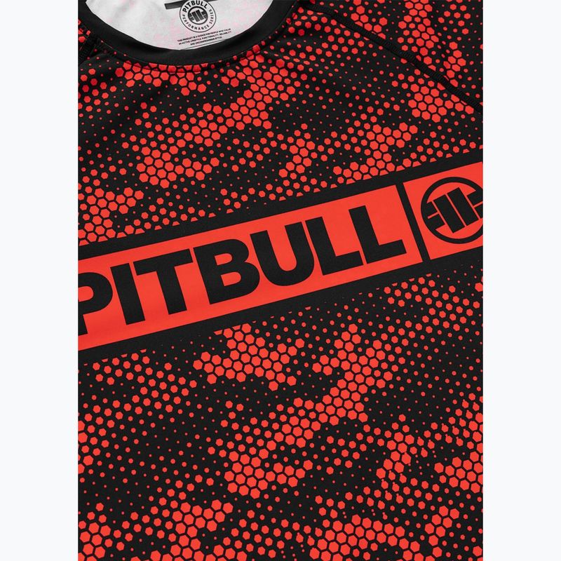 Pánsky rashguard Pitbull Hex Camo Hilltop Rashguard red 6