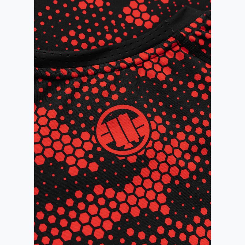 Pánsky rashguard Pitbull Hex Camo Hilltop Rashguard red 7