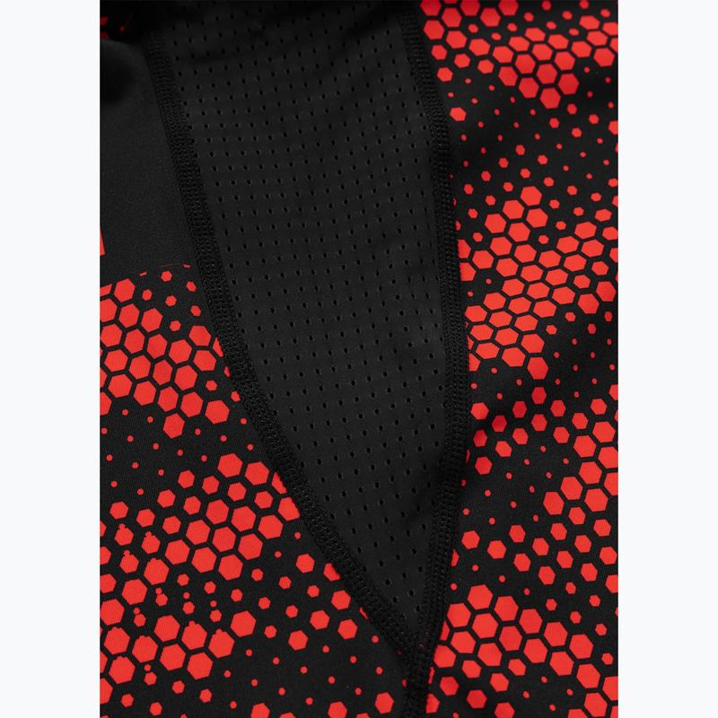 Pánsky rashguard Pitbull Hex Camo Hilltop Rashguard red 9