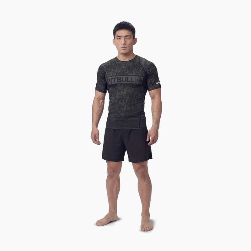 Pánsky rashguard Pitbull Hex Camo Hilltop Rashguard olive 2